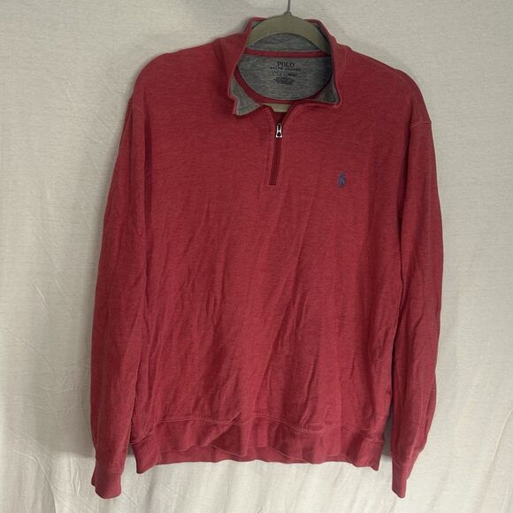 Ralph Lauren Other - Ralph Lauren Polo Red 1/4 Zip Sweater Pullover Mens Large